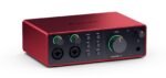 Focusrite Scarlett 2i2 Studio 4. Gen USB-Audio-Interface-Bundle für Songwriter – mit Kondensatormikrofon und Kopfhörer für Aufnahmen, Streaming und Podcasting