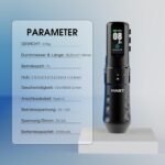 Mast Tattoo Flip4 Pro Tattoo Maschine Set Kabellose Tätowiermaschine 7 Strokes 2,5-4,5mm, 2 Akku 2000mAh für Anfänger & Profis