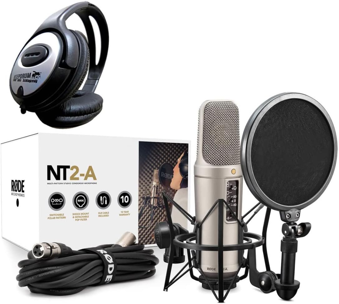 Rode NT2-A Set Mikrofon + keepdrum Kopfhörer