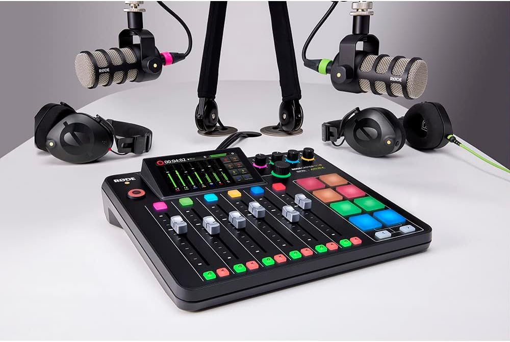RØDE RØDECaster Pro II Alles-in-1 Produktionslösung für Podcasting, Streaming, Musikproduktion und Inhaltserstellung, Black