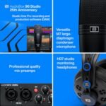 PreSonus AudioBox 96 Studio - USB-Audio-Interface, Bundle für Aufnahme und Produktion mit Mikrofon, Kopfhörer & Software, 25th Anniversary Edition